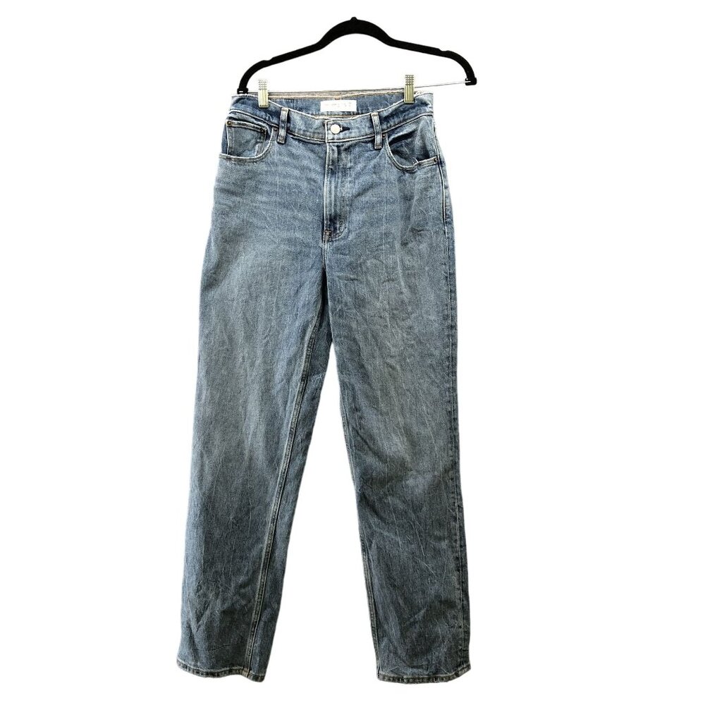 Abercrombie & Fitch 90s Straight Ultra High Rise Jeans Womens Size 6 / 28R Blue